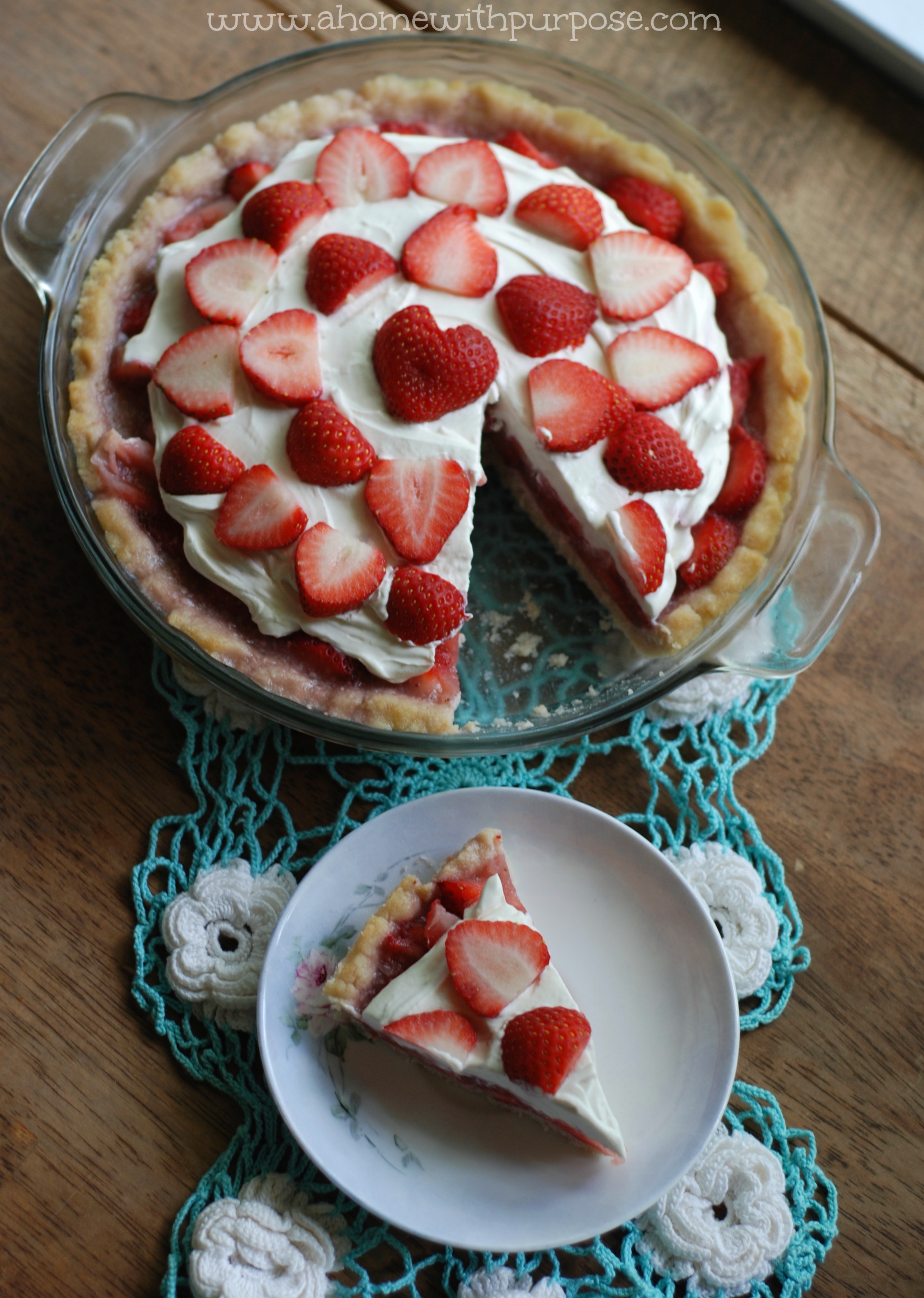 Strawberry Cream Pie – A Home with Purpose